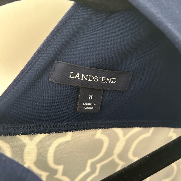 Lands End Fit and Flare Geometric dress 8 - Picture 7 of 7
